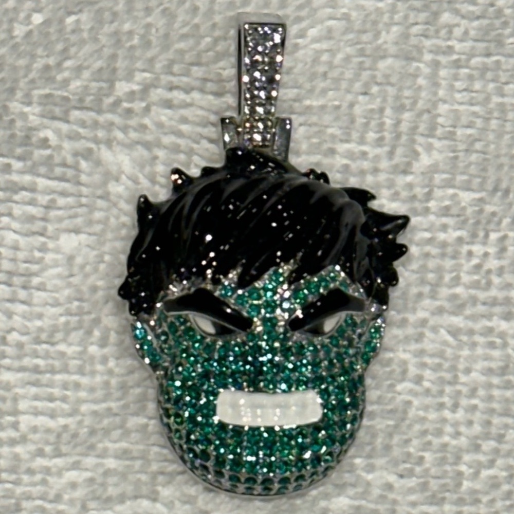 Incredible Hulk Disney Marvel GLD 14K Gold Plated Pendant